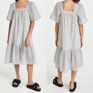 NWT Stella Nova Bera Grey Checks Midi Dress